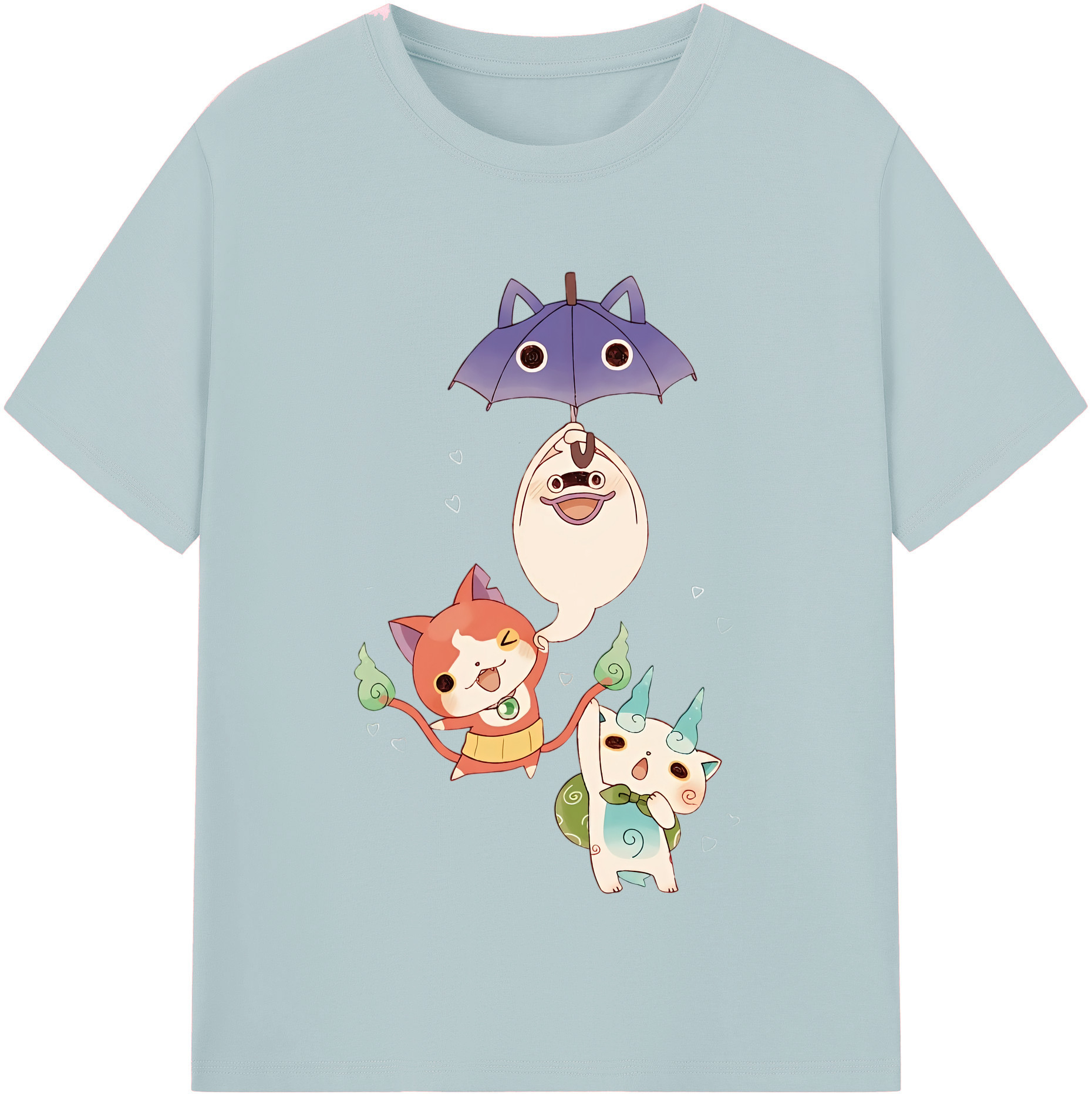 （画像用） 妖怪ウォッチ Yo-kai Watch 綿100％半袖Tシャツ（フロントプリント）
